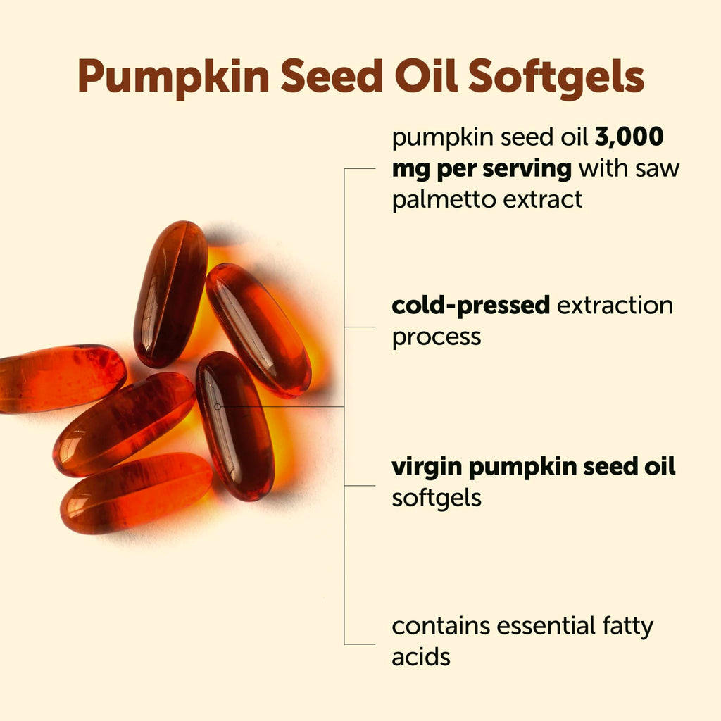 Micro Ingredients Pumpkin Seed Oil with Saw Palmetto, 150 Softgels | Cold Pressed, Pure Virgin Oil, Essential Fatty Acids, & Phytosterols - FENGGESTORE20