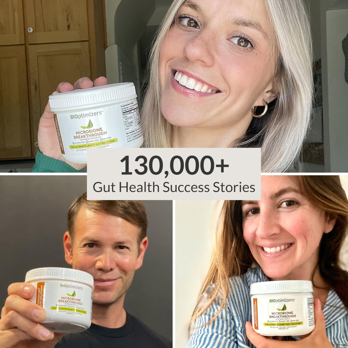 Microbiome Breakthrough Gut Support Powder Chocolate Flavor With Lactobacillus Strains, Bone Broth & Collagen Source of L-Glutamine Supports Digestive Comfort, Gas & Bloating Relief 30 Servings* - FENGGESTORE20