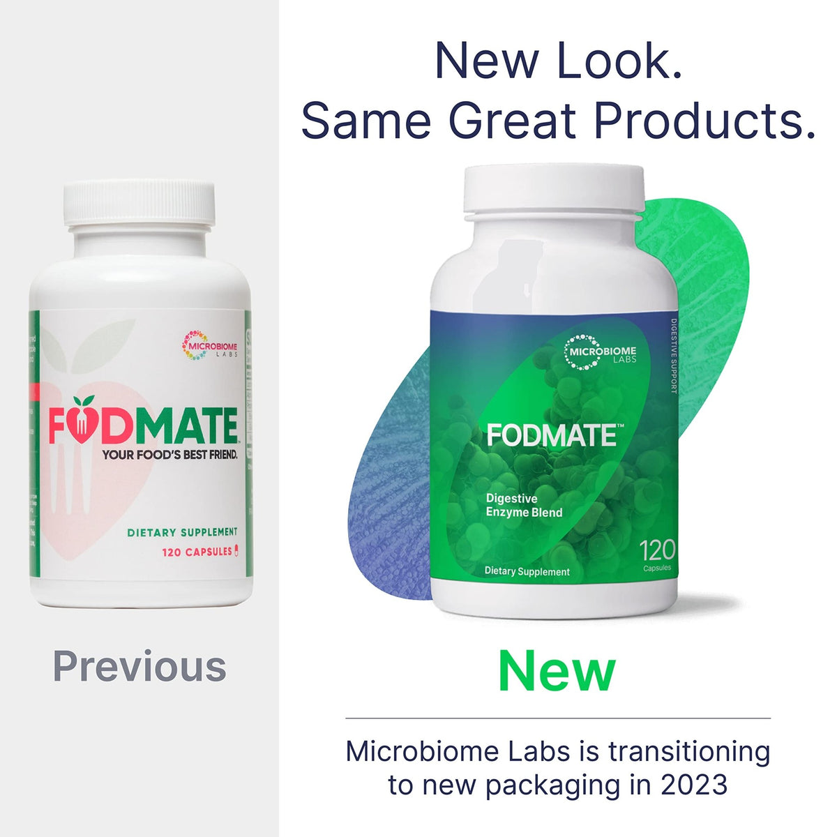 Microbiome Labs FODMATE Digestive Enzymes for Women & Men - Digestive Support for Low FODMAP Protocols & Occasional Bloating, Gas & Stomach Relief (120 Capsules) - FENGGESTORE20