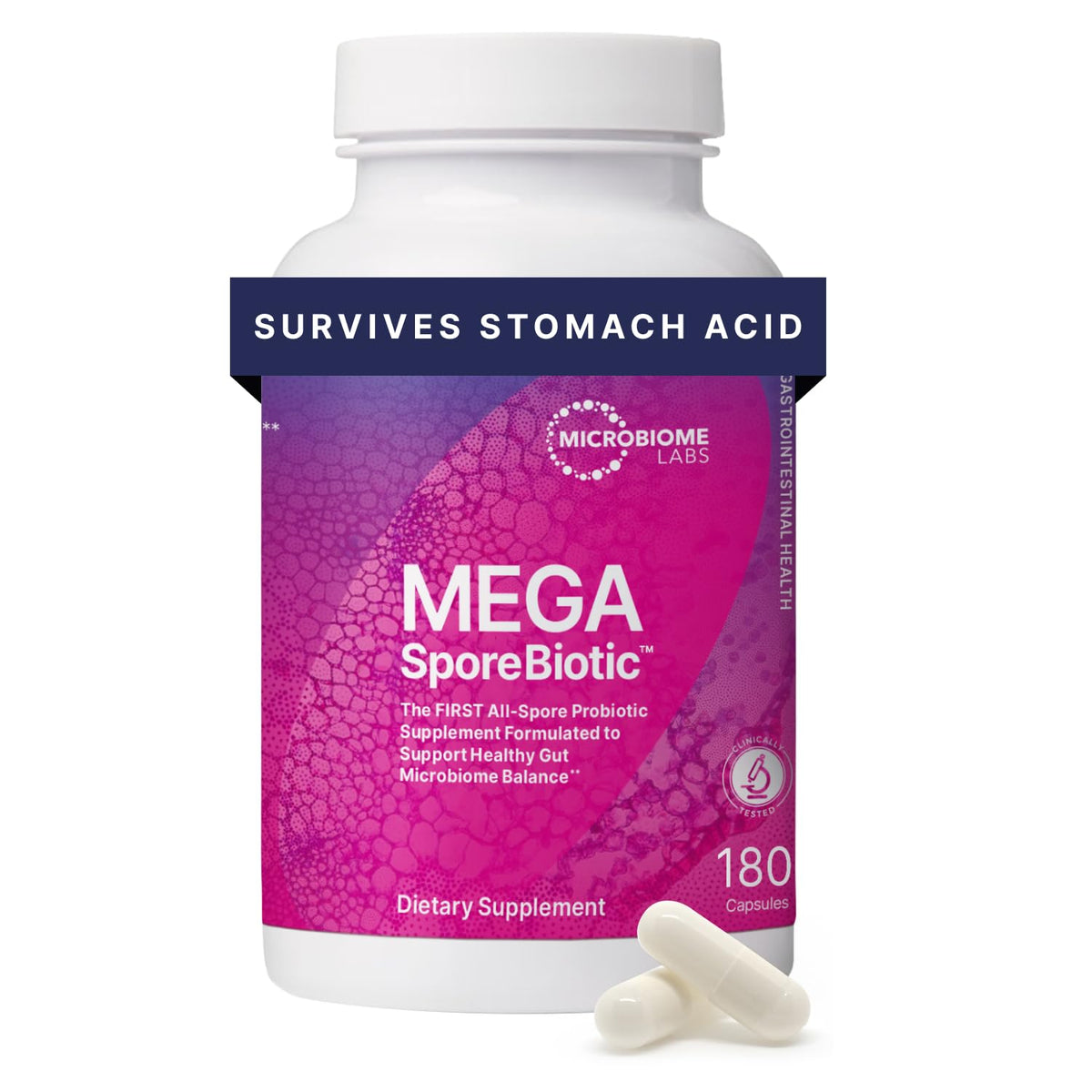 Microbiome Labs MegaSporeBiotic Probiotics for Women & Men - Spore-Based Probiotic for Gut Health & Digestive Support - Shelf-Stable, Travel-Friendly, - FENGGESTORE20