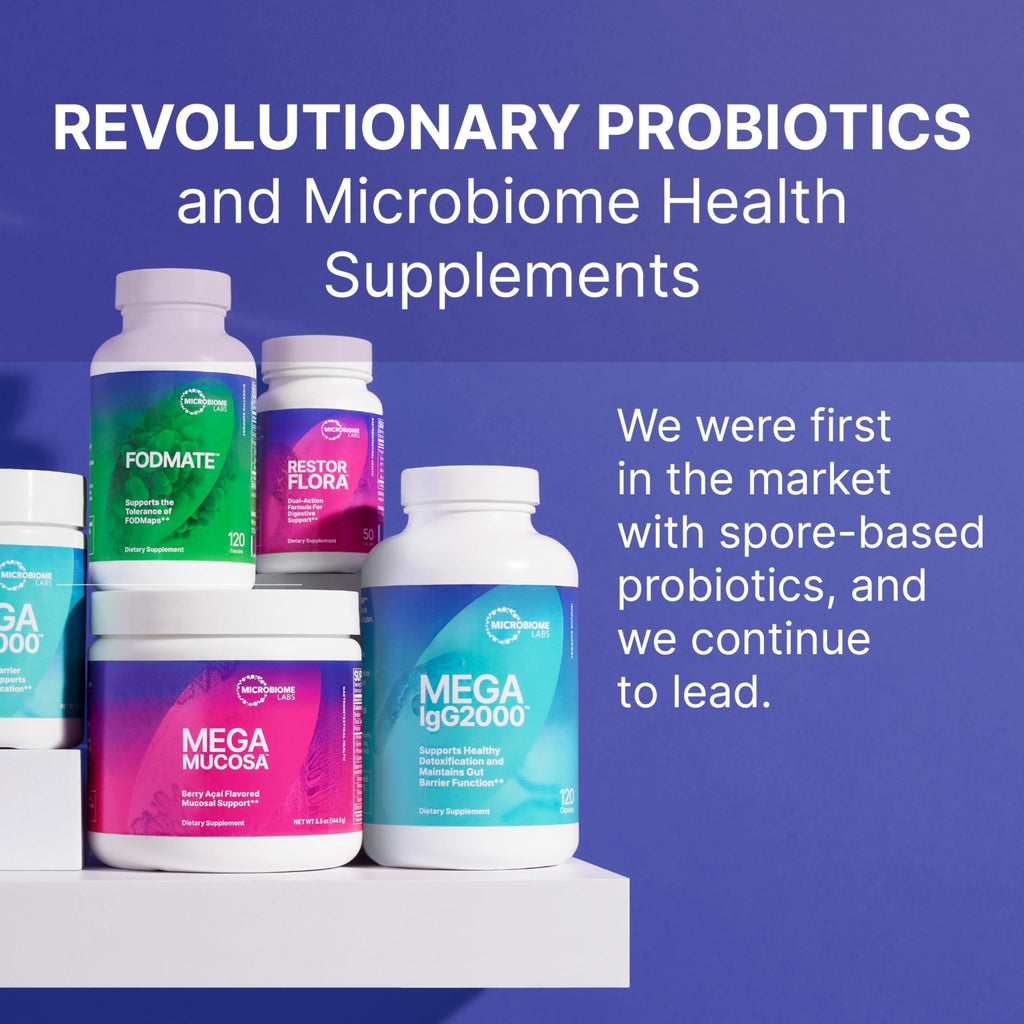 Microbiome Labs MegaSporeBiotic Probiotics for Women & Men - Spore-Based Probiotic for Gut Health & Digestive Support - Shelf-Stable, Travel-Friendly, - FENGGESTORE20