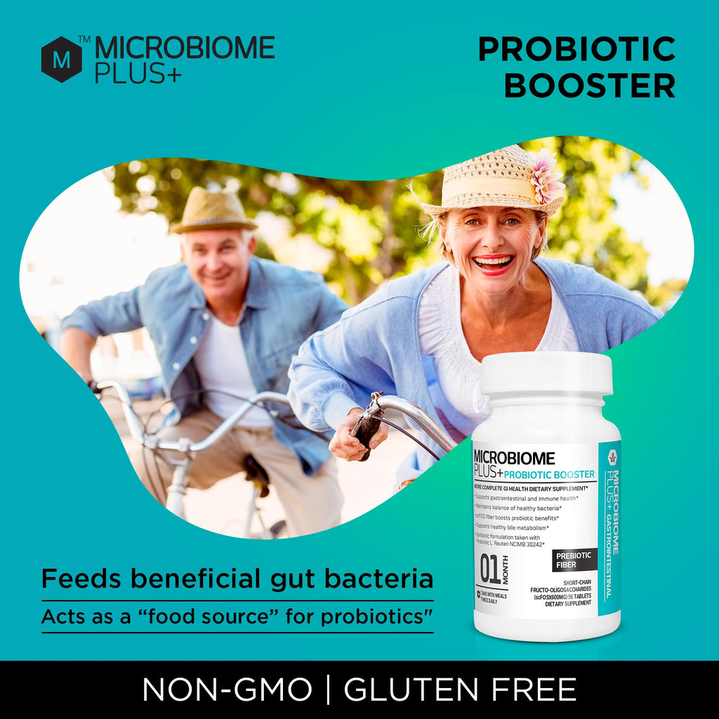Microbiome Plus Prebiotics scFOS Prebiotic Fiber, Boosts Probiotic Benifits, GI Digestive Supplements, Allergy Safe and Gluten-Free - FENGGESTORE20