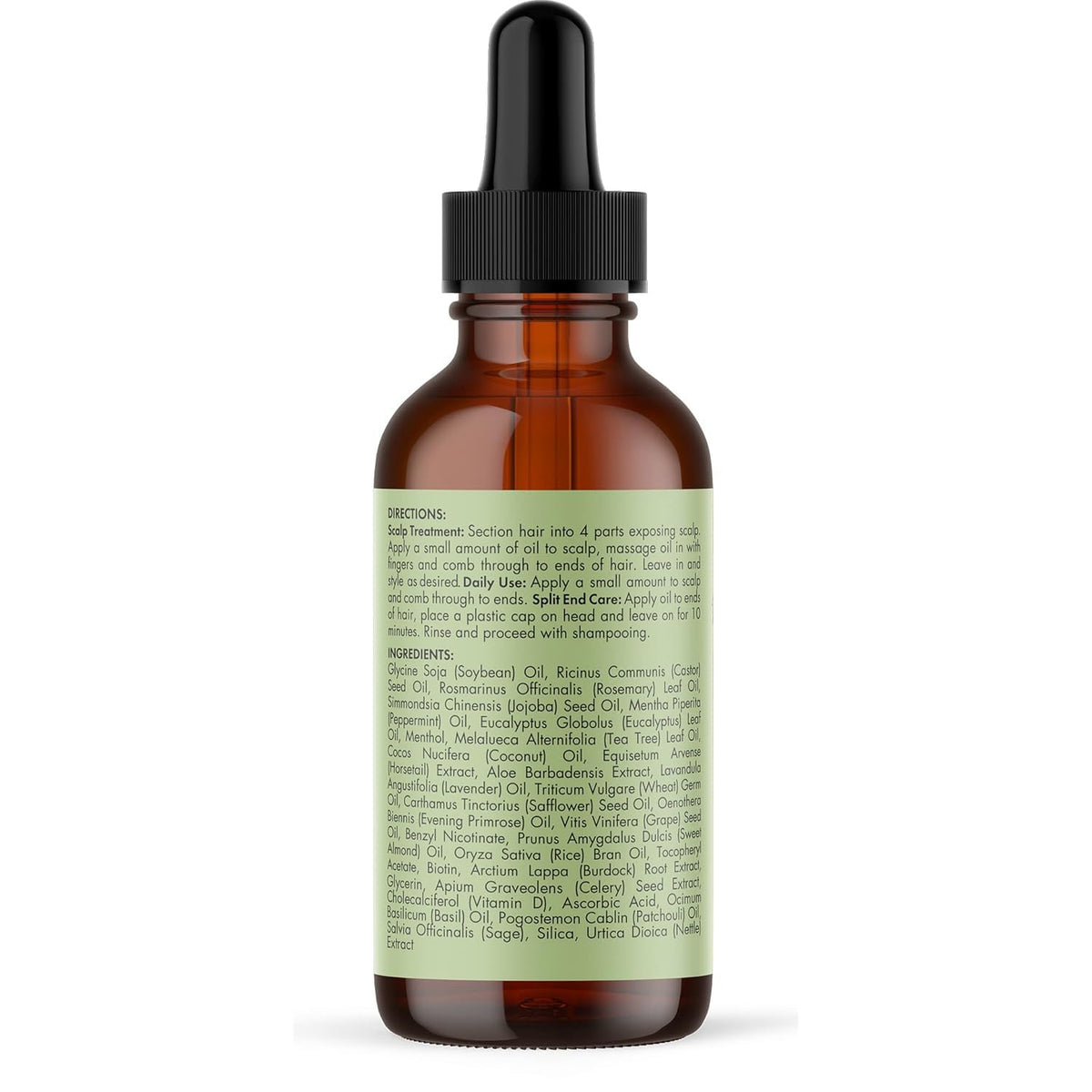 Mielle Organics Rosemary & Mint Hair Oil - Strengthening Biotin Oil Infused Frizzy & Damaged Hair Care - Split Ends & Dry Scalp Treatment - FENGGESTORE20