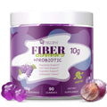 Migcopat 10G Fiber Gummies for Adults, No Sugar Added Grape Flavor, Fiber Supplement with 30 Billion CFU Probiotics Blend, ACV, Vitamin C, - FENGGESTORE20