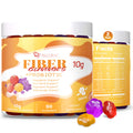 Migcopat 10G Fiber Gummies for Adults - Support Digestive Health - Fiber Supplement with 30 Billion CFU Probiotics Blend, ACV, Vitamin C, Inulin - No Sugar Added - Fruit Flavored - 180 Count - FENGGESTORE20