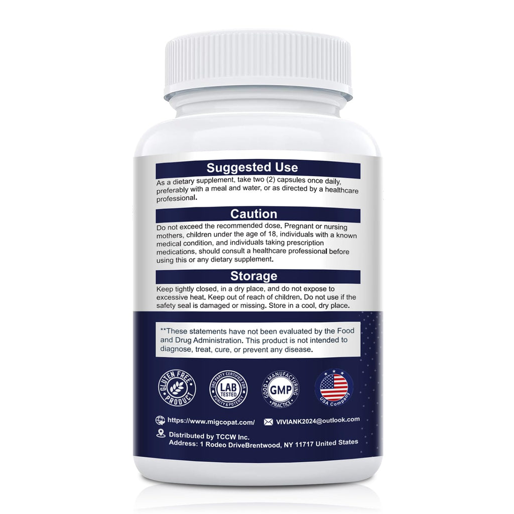 Migcopat Probiotic Prebiotic, Postbiotic & Digestive Enzymes for Digestive Health, 80 Billion CFU Probiotics Complete Gut Support with Berberine, Cinnamon, L-Glutamine - FENGGESTORE20