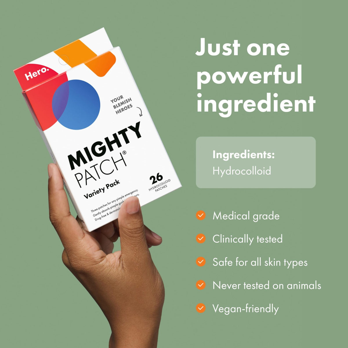 Mighty Patch™ Variety Pack from Hero Cosmetics - Hydrocolloid Acne Pimple Patches for Covering Zits and Blemishes - FENGGESTORE20
