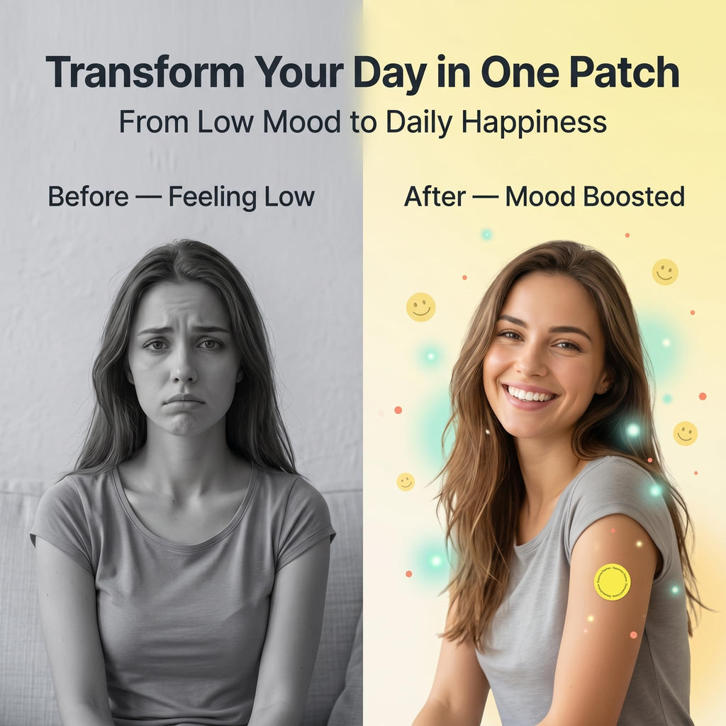 MindTone Dopamine Patches Extra Strength – 90 Count Plant-Based Non-GMO Mood Support & Energy Patch – Dopamine & Serotonin Balance – Mood Balance Patch for Women & Men – 3 Month Supply - FENGGESTORE20