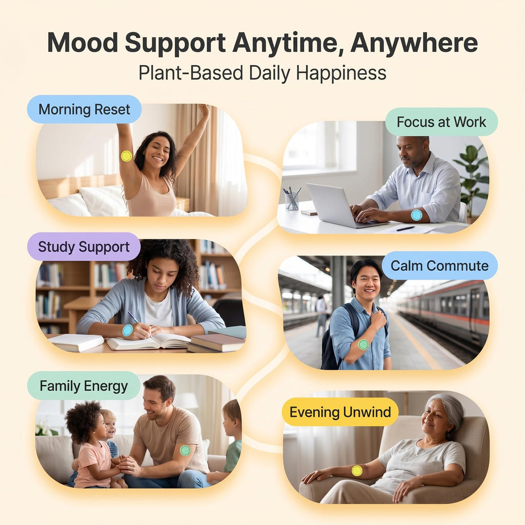 MindTone Dopamine Patches Extra Strength – 90 Count Plant-Based Non-GMO Mood Support & Energy Patch – Dopamine & Serotonin Balance – Mood Balance Patch for Women & Men – 3 Month Supply - FENGGESTORE20