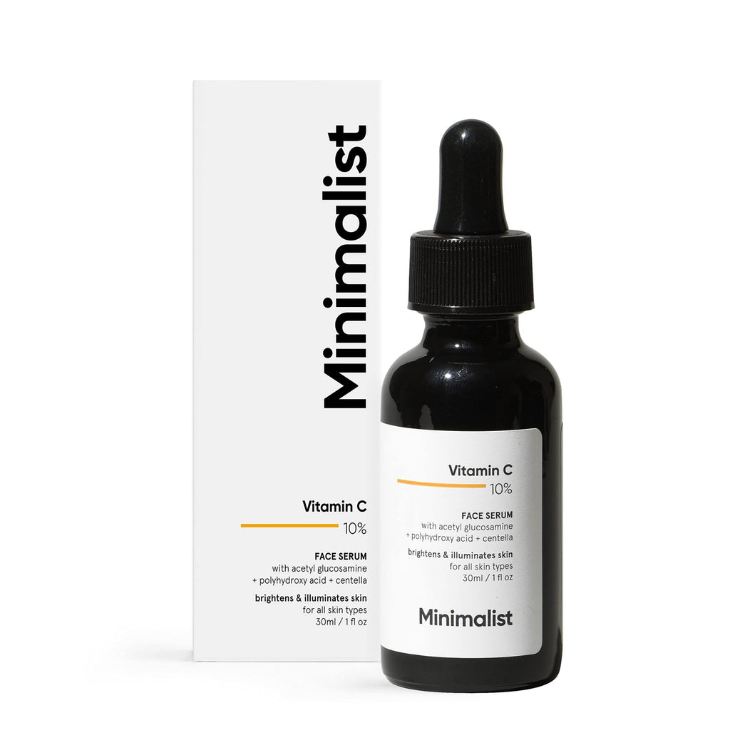 Minimalist 10% Advanced Vitamin C Serum for Glowing Skin | Brightening & Dark Spot Treatment | Treats Uneven Skin Tone, Dullness & UV Damage - FENGGESTORE20