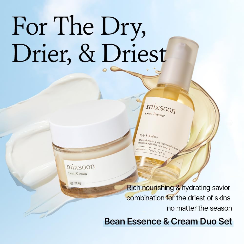 mixsoon Bean Essence Exfoliating, Snail Mucin Moisturizer for Hydrating, Fermented Bean Extract, Gentle Formula - FENGGESTORE20
