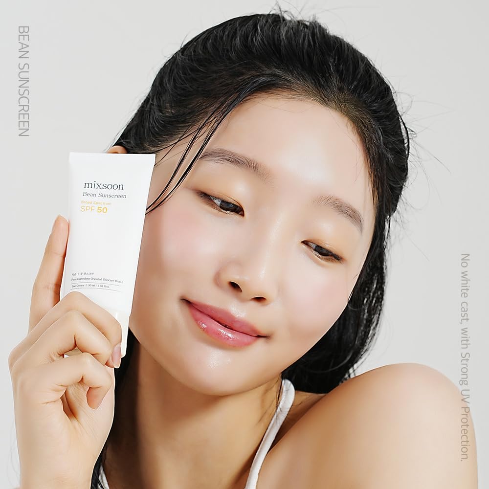 mixsoon Bean Sunscreen-Lightweight Airy Texture SPF 50 Korean Sunscreen for Face - FENGGESTORE20