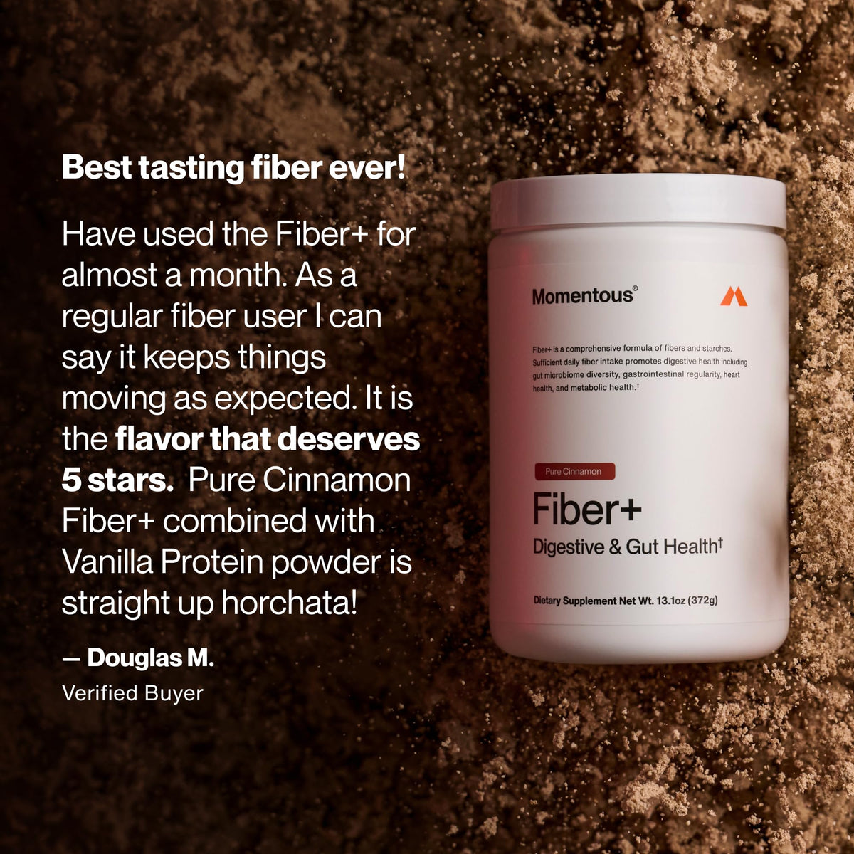 Momentous Fiber+ - Daily Multi-Source Fiber Blend to Support Nutrient Absorption, Natural Energy Production, & Recovery - NSF Certified for Sport - Non-GMO & Gluten-Free - FENGGESTORE20