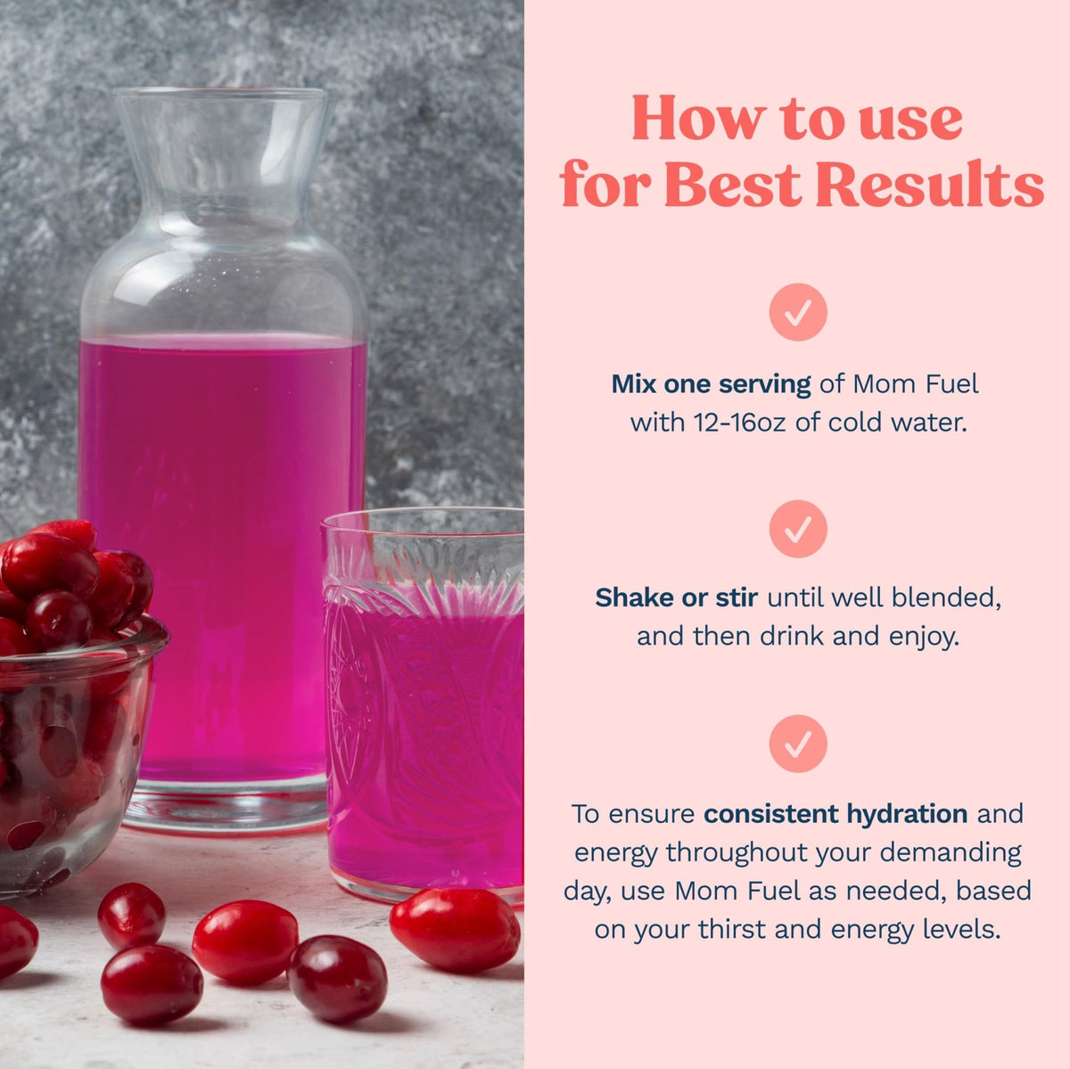 Mommy Knows Best Mom Fuel Electrolyte Drink Mix for Moms, Hydration Support - for Pregnancy, Prenatal, Electrolytes + Trace Minerals, - FENGGESTORE20