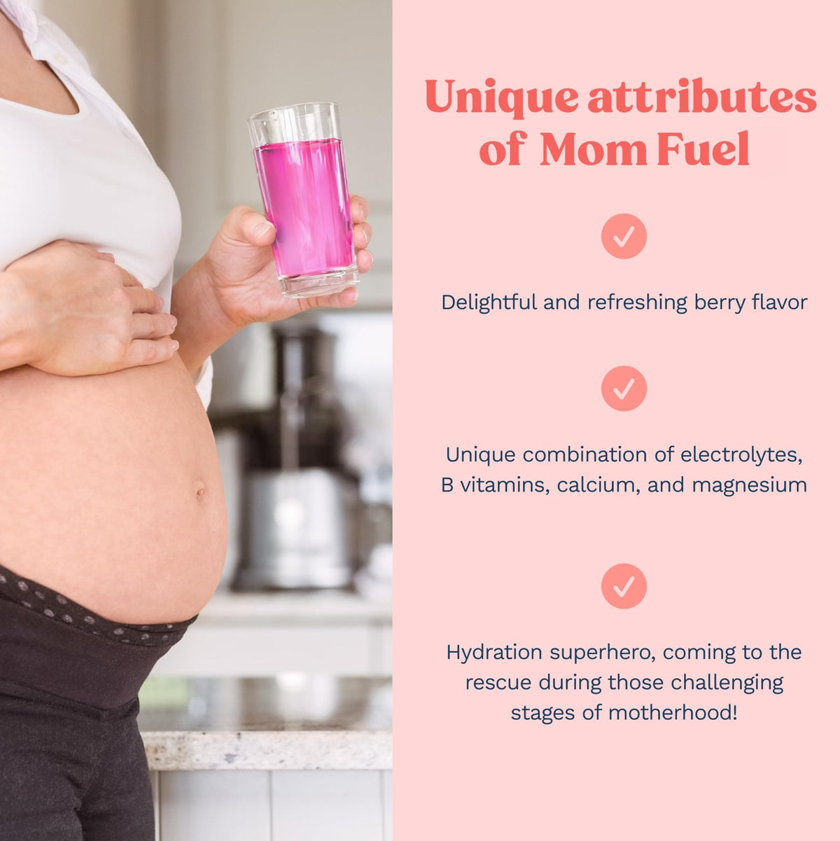 Mommy Knows Best Mom Fuel Electrolyte Drink Mix for Moms, Hydration Support - for Pregnancy, Prenatal, Electrolytes + Trace Minerals, Lactation Drink Mix Supplement (32 Count) - FENGGESTORE20