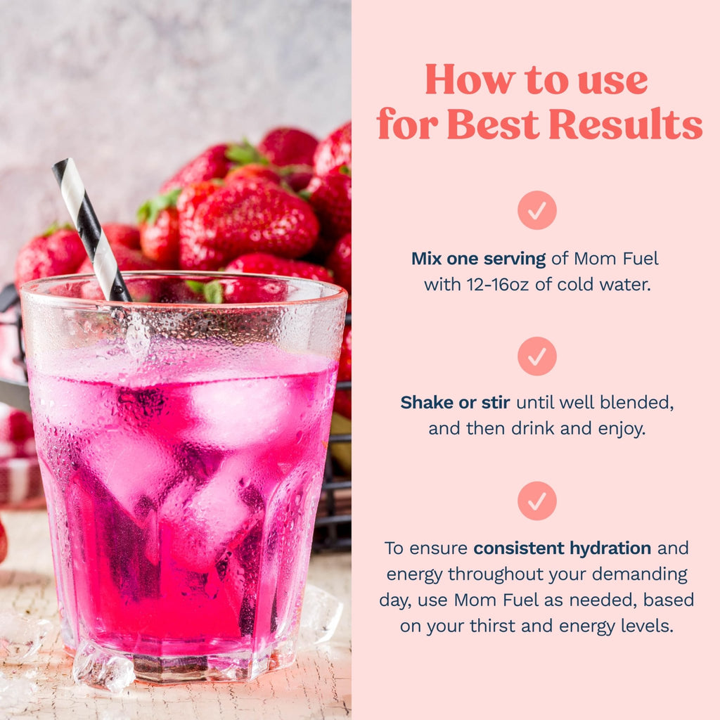 Mommy Knows Best Mom Fuel Electrolyte Drink Mix for Moms, Hydration Support - for Pregnancy, Prenatal, Electrolytes + Trace Minerals, Lactation Drink Mix Supplement (32 Count) - FENGGESTORE20