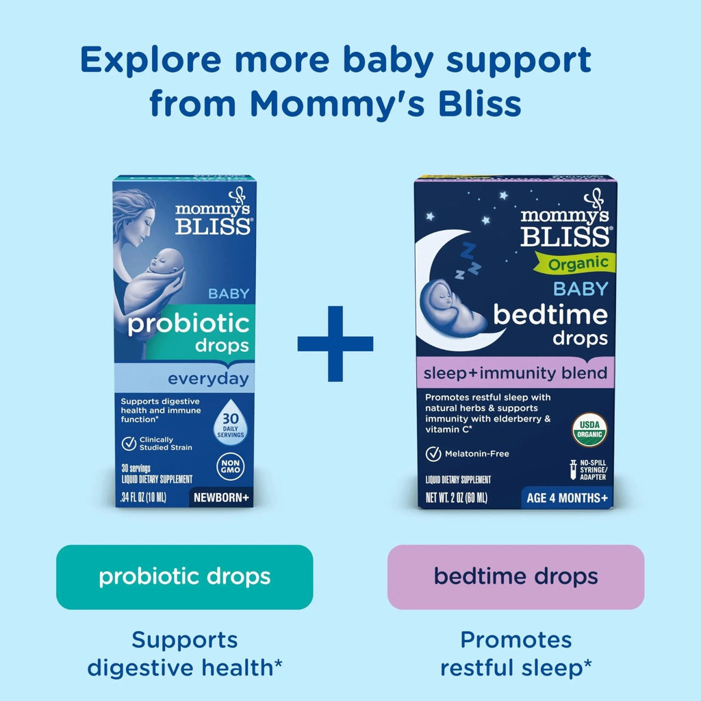 Mommy's Bliss Baby Multivitamin + Iron, Daily Essential Baby Vitamins for Immune Support, Healthy Growth & Bone Development, Age 2 Months+, 30 ml - FENGGESTORE20