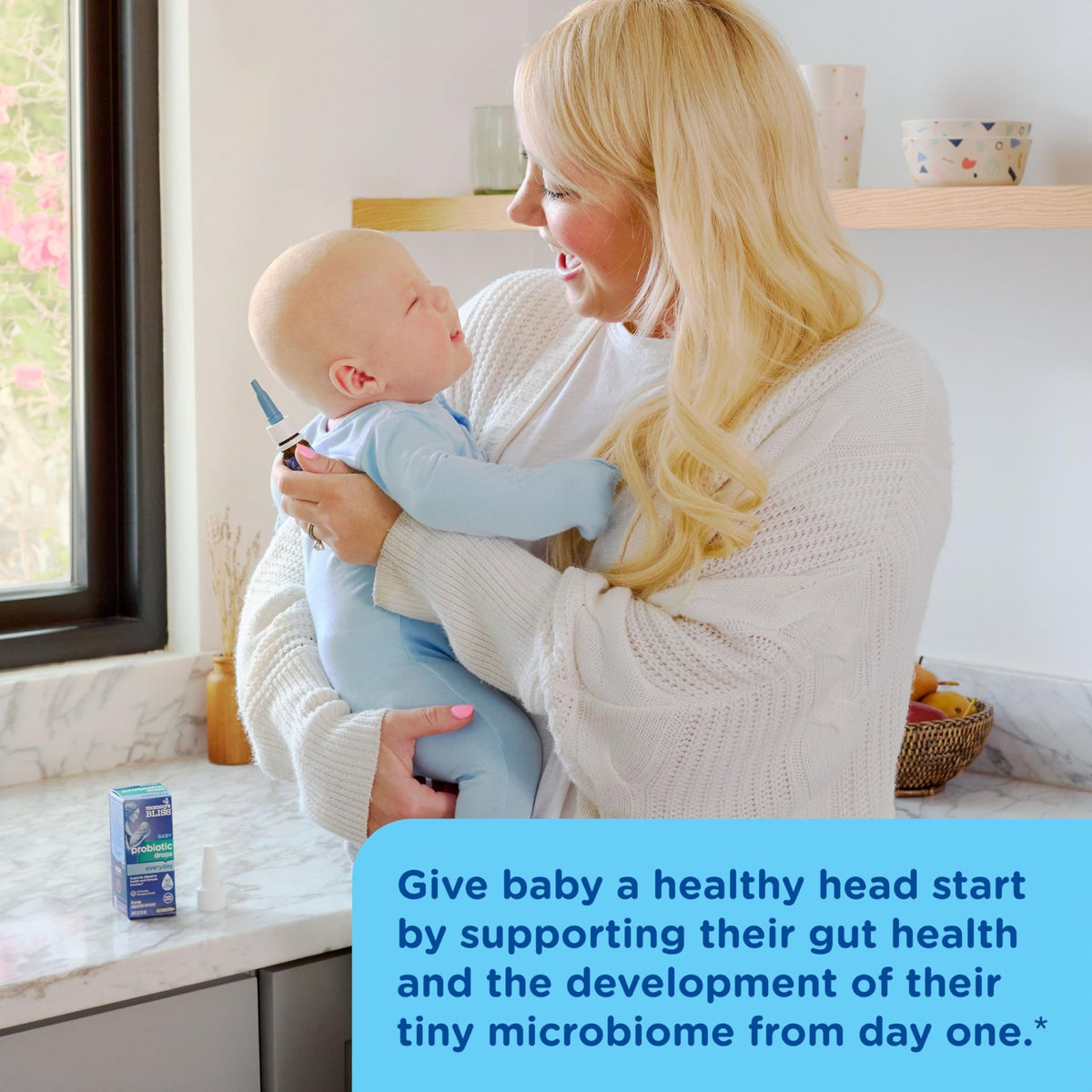 Mommy's Bliss Baby Probiotic Drops Everyday - Gas, Constipation, Colic Symptom Relief - Newborns & Up - FENGGESTORE20