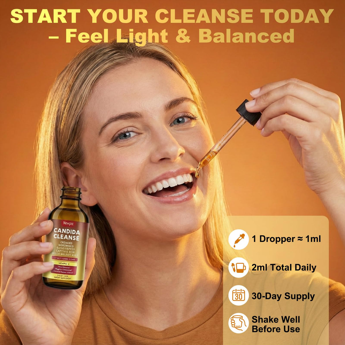 Montorchid Candida Cleanse & Parasite Cleanse Detox | Black Pepper-Boosted Triple-Targeting Formula with Caprylic Acid, Oregano, Black Walnut - FENGGESTORE20