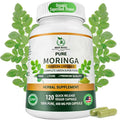 Moringa Capsules, Moringa Pure Capsules For Energy, Immune Support, Gut Health & Powerful Green Superfood, Rich In Antioxidants, Essential Vitamins & Amino Acids - FENGGESTORE20