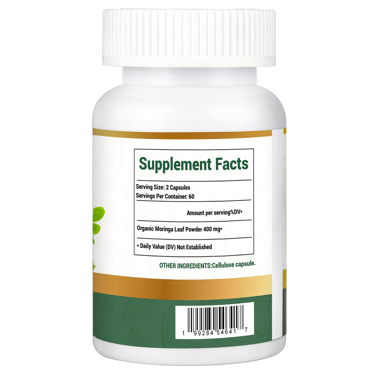 Moringa Capsules, Moringa Pure Capsules For Energy, Immune Support, Gut Health & Powerful Green Superfood, Rich In Antioxidants, Essential Vitamins & Amino Acids - FENGGESTORE20