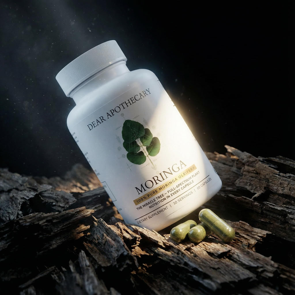 Moringa Oleifera Capsules 800mg - Pure Leaf Powder Superfood with Antioxidants Vitamins Minerals Amino Acids - Energy Immune Support Green Supplement for Men Women - FENGGESTORE20