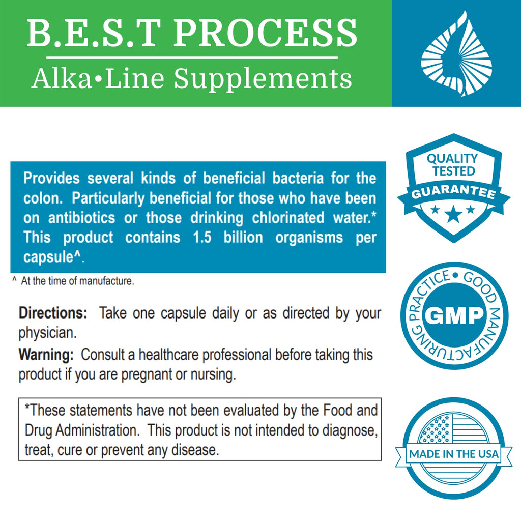 Morter HealthSystem Alkadophilus Best Process Alkaline — No Refrigeration Probiotic & Prebiotic Digestive Supplement — 1.5 Billion CFU of Good Bacteria & Beetroot - FENGGESTORE20