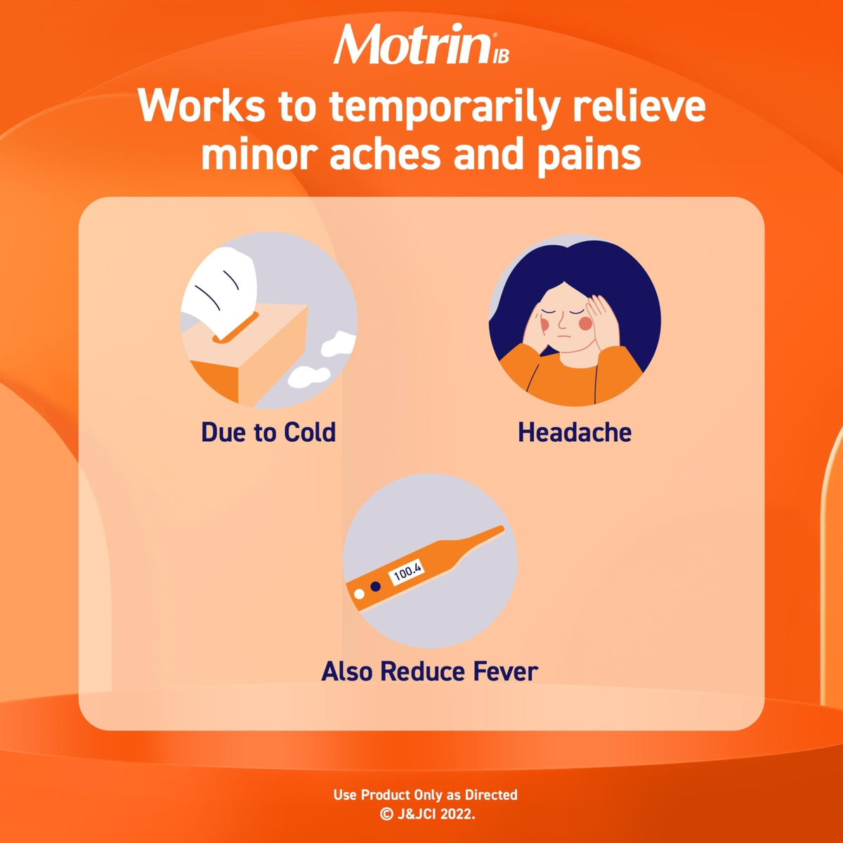 Motrin IB Ibuprofen 200mg Tablets, Ibuprofen Pain & Fever Reliever for Headache, Backache, Muscular Aches, Menstrual Pain & Minor Arthritis Pain, Over-The-Counter NSAID Medicine, 225 ct - FENGGESTORE20