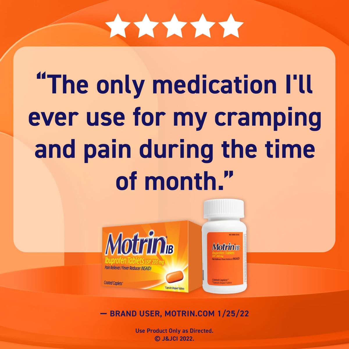 Motrin IB Ibuprofen 200mg Tablets, Ibuprofen Pain & Fever Reliever for Headache, Backache, Muscular Aches, Menstrual Pain & Minor Arthritis Pain, Over-The-Counter NSAID Medicine, 225 ct - FENGGESTORE20
