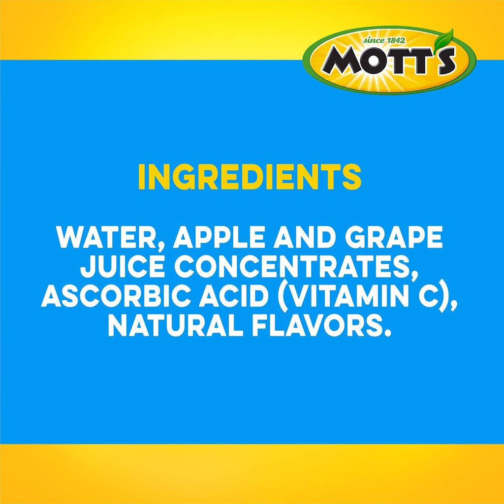 Mott's 100 percent Apple White Grape Juice, 6.75 fl oz boxes (Pack of 32) - FENGGESTORE20