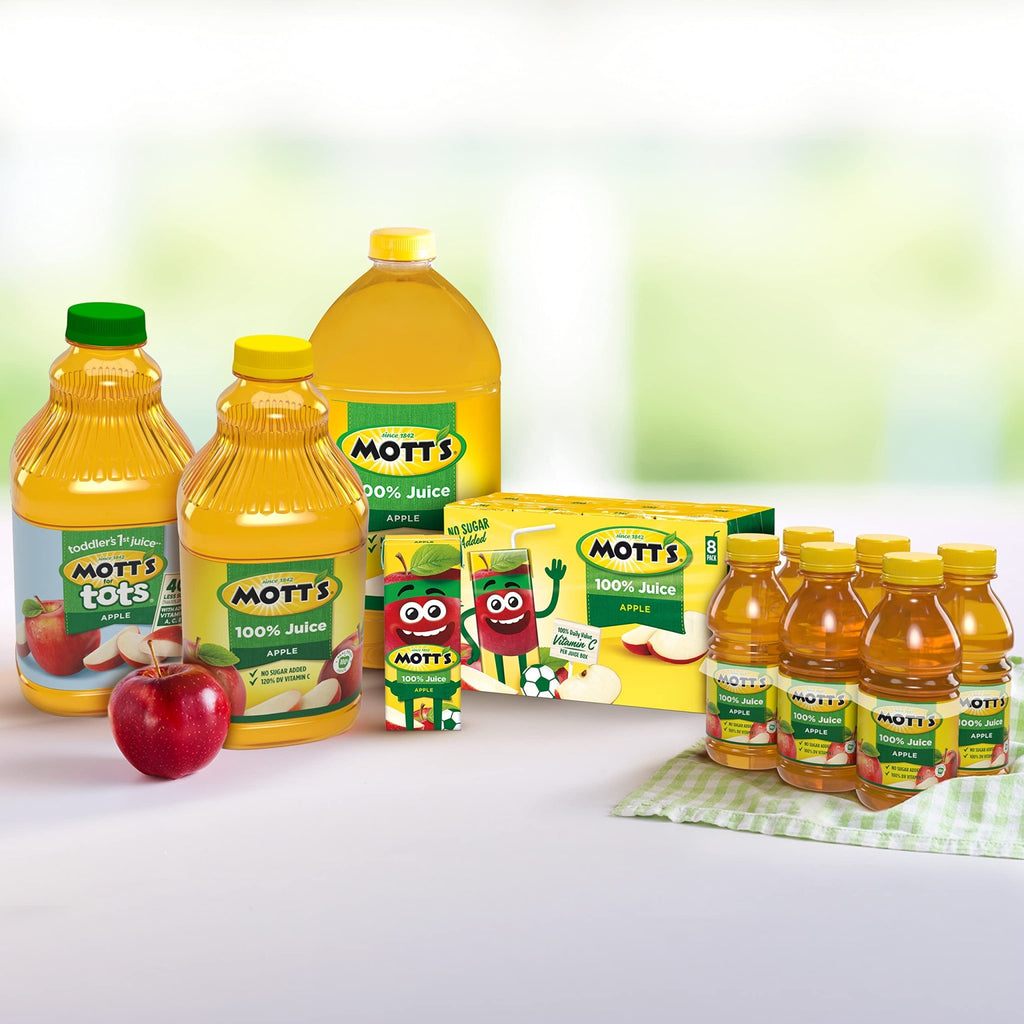 Mott's 100 percent Apple White Grape Juice, 6.75 fl oz boxes (Pack of 32) - FENGGESTORE20