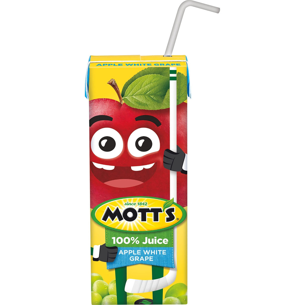 Mott's 100 percent Apple White Grape Juice, 6.75 fl oz boxes (Pack of 32) - FENGGESTORE20