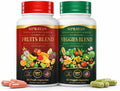 MPRAYAN Fruits and Veggies Capsules - 90 Fruits + 90 Veggies - Whole Food Superfood Supplement - Daily Greens Vitamins & Minerals - Plant Based Nutrition - Vegan Non-GMO - 180 Capsules - FENGGESTORE20
