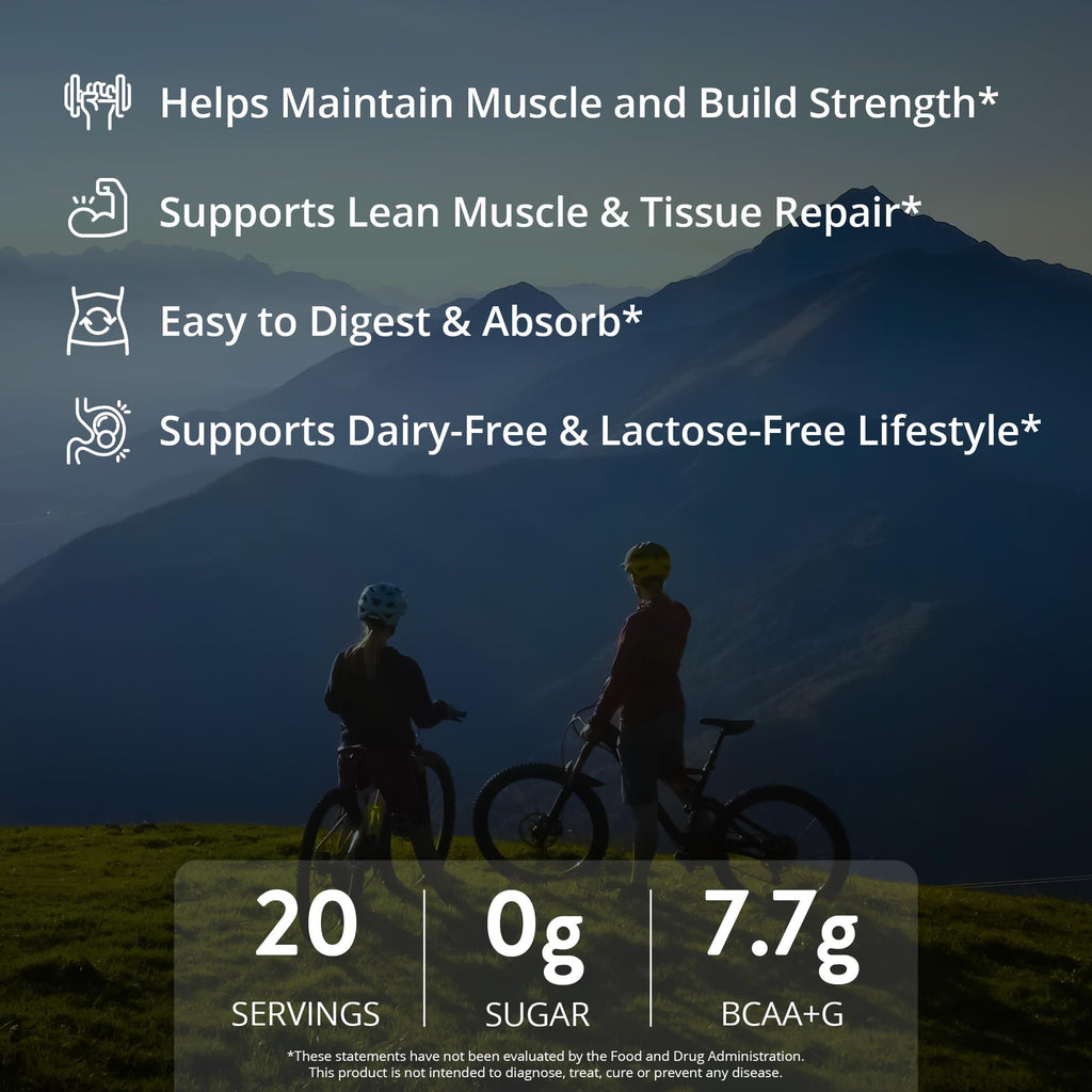MRM Nutrition Egg White Protein - Sugar Free Vanilla Flavored Powder, 23g Fat-Free Protein with Digestive Enzymes, Free of Dairy, Gluten, and Soy, High Biological Value - 20 Servings - FENGGESTORE20