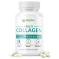 Multi Collagen 180 Protein Capsules - Type I, II, III, V, X Collagen Pills - Proprietary Blend of Eggshell, Chicken, Wild Fish & Grass-Fed - FENGGESTORE20
