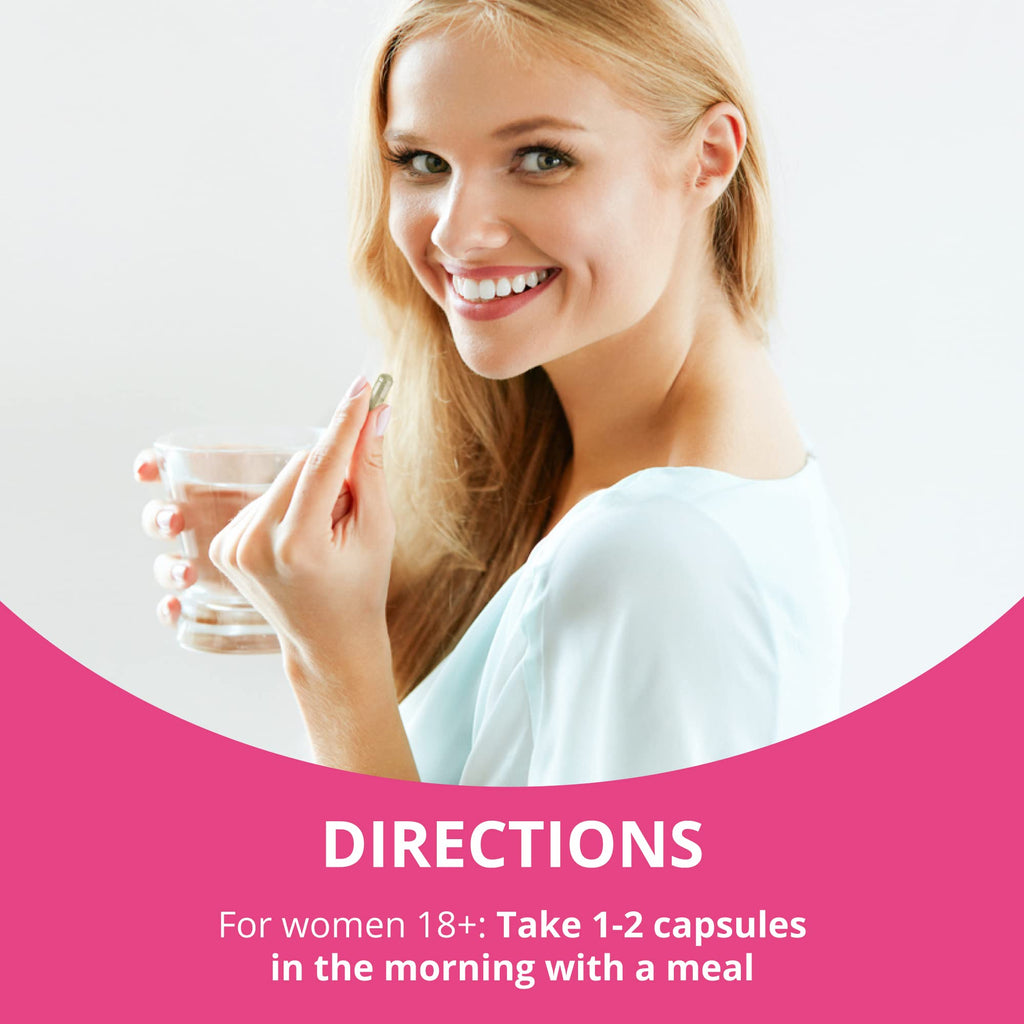Multivitamin for Women with 39 Key Nutrients, Essential Vitamins, Minerals, Horny Goat Weed, Maca, Wild Yam, Red Clover, Cranberry, Arginine, Herbal Supplement | 60 Vegan Capsules | 1 Month Supply - FENGGESTORE20