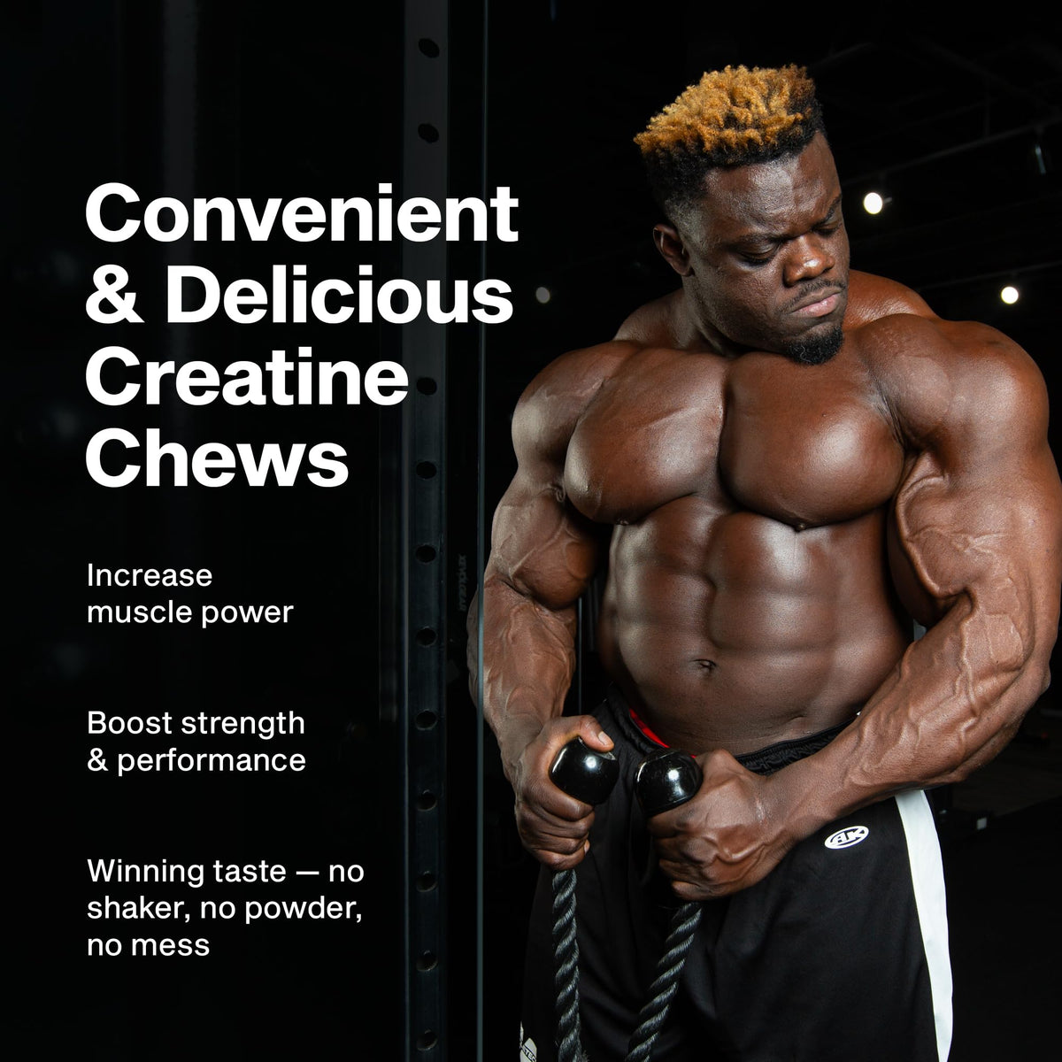 MuscleTech | Creatine Chews | Creapure Monohydrate Supplement for Muscle Recovery, Muscle Builder & Energy Boost | Pre Workout Supplement for Men & Women - FENGGESTORE20