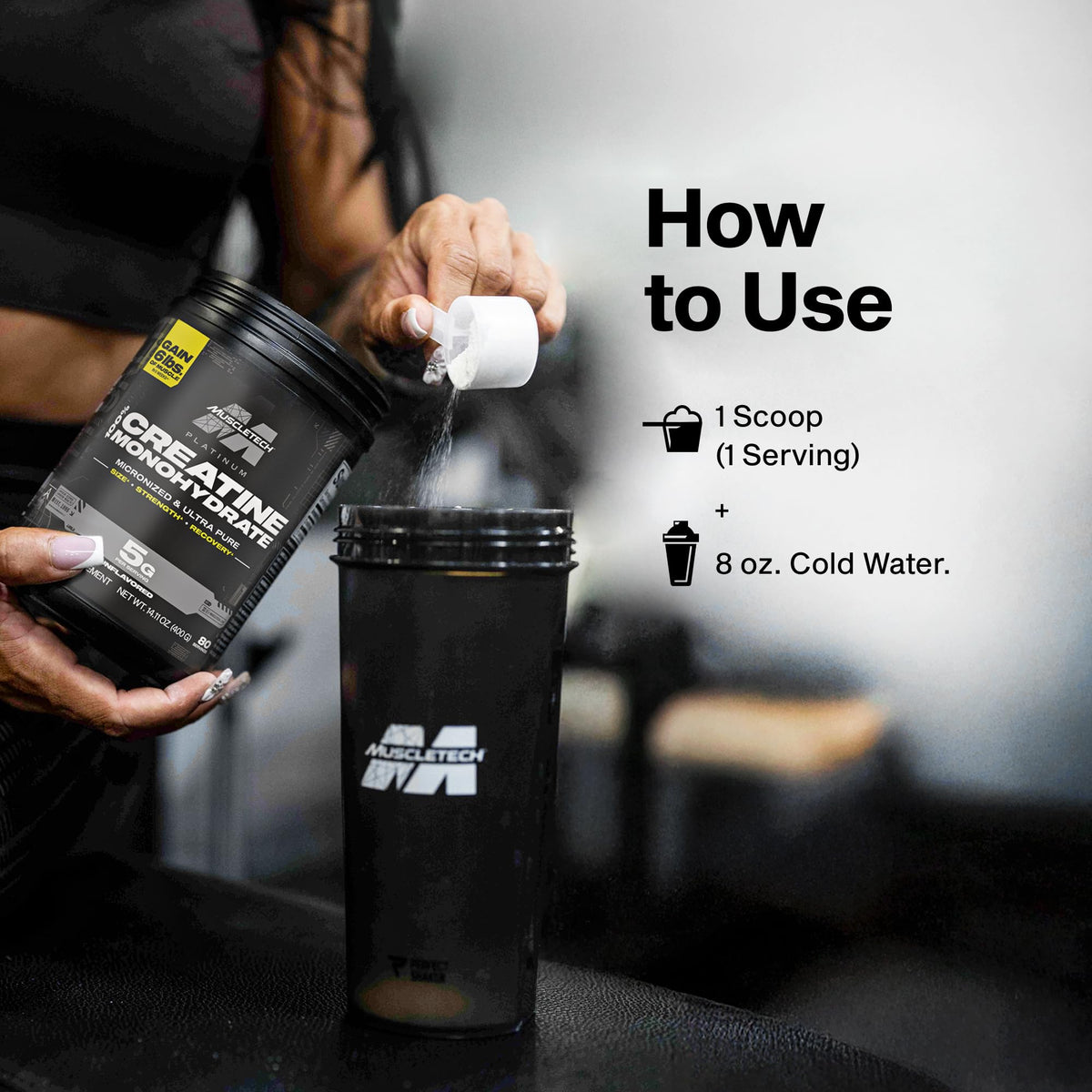MuscleTech Creatine Monohydrate Powder, Platinum Pure - Unflavored Micronized Creatine for Men & Women - Workout Supplements for Performance, Muscle Recovery & Builder - FENGGESTORE20