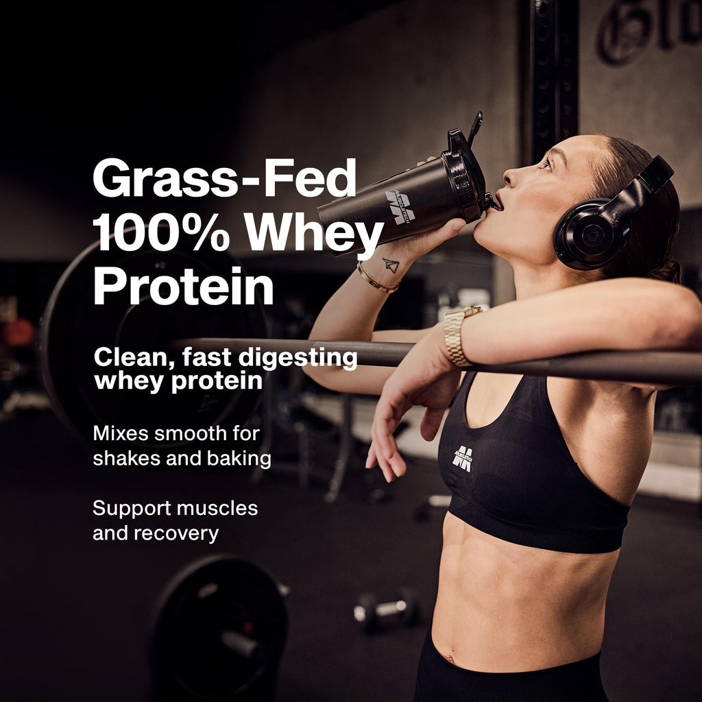 Muscletech Grass-Fed Whey Protein Powder (Deluxe Vanilla, 1.8 lb) - Smoothie & Milkshake Mix Supports Muscle Gain & Recovery - 20g Protein - FENGGESTORE20