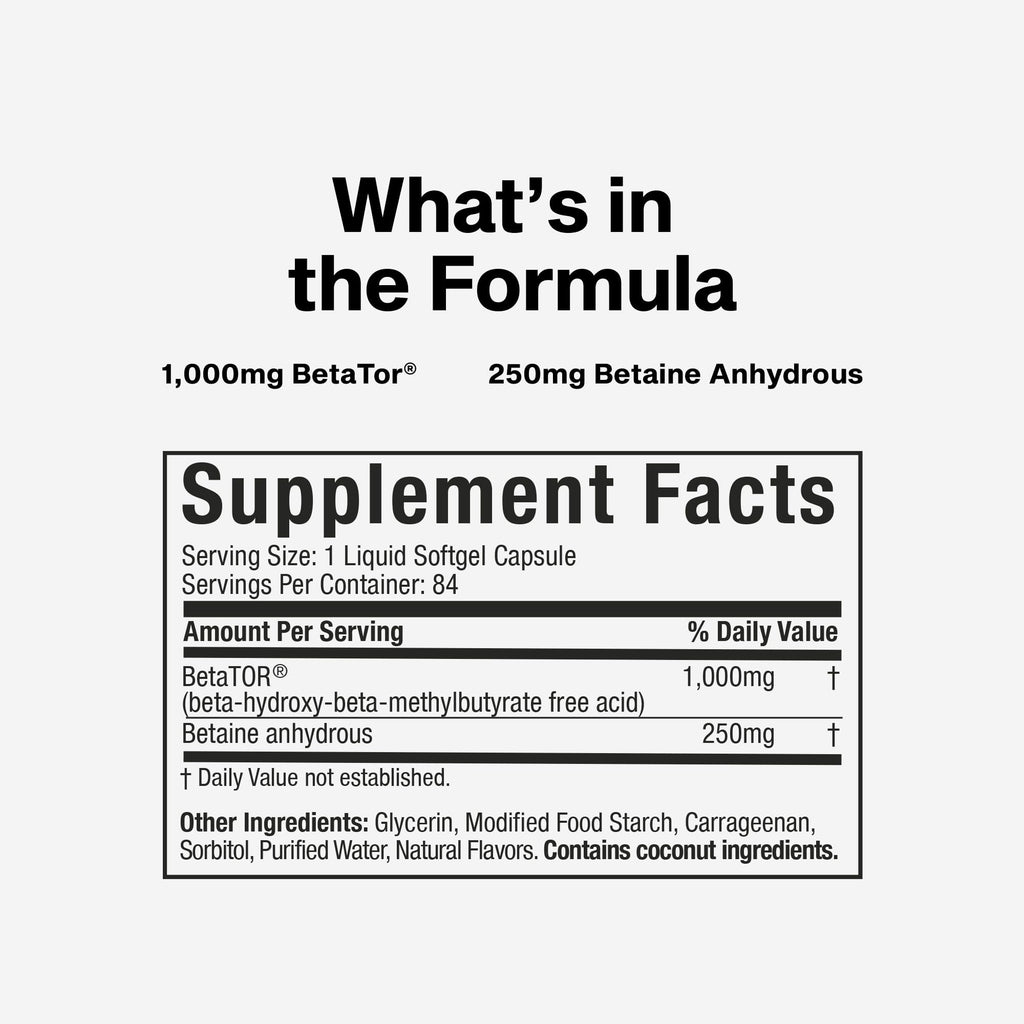 Muscletech HMB Supplements 1000mg, Clear Muscle (42 Liquid Softgels) - Highest Grade HMB for Lean Muscle & Recovery-HMB Free Acid Muscle Supplement-Help Decrease - FENGGESTORE20