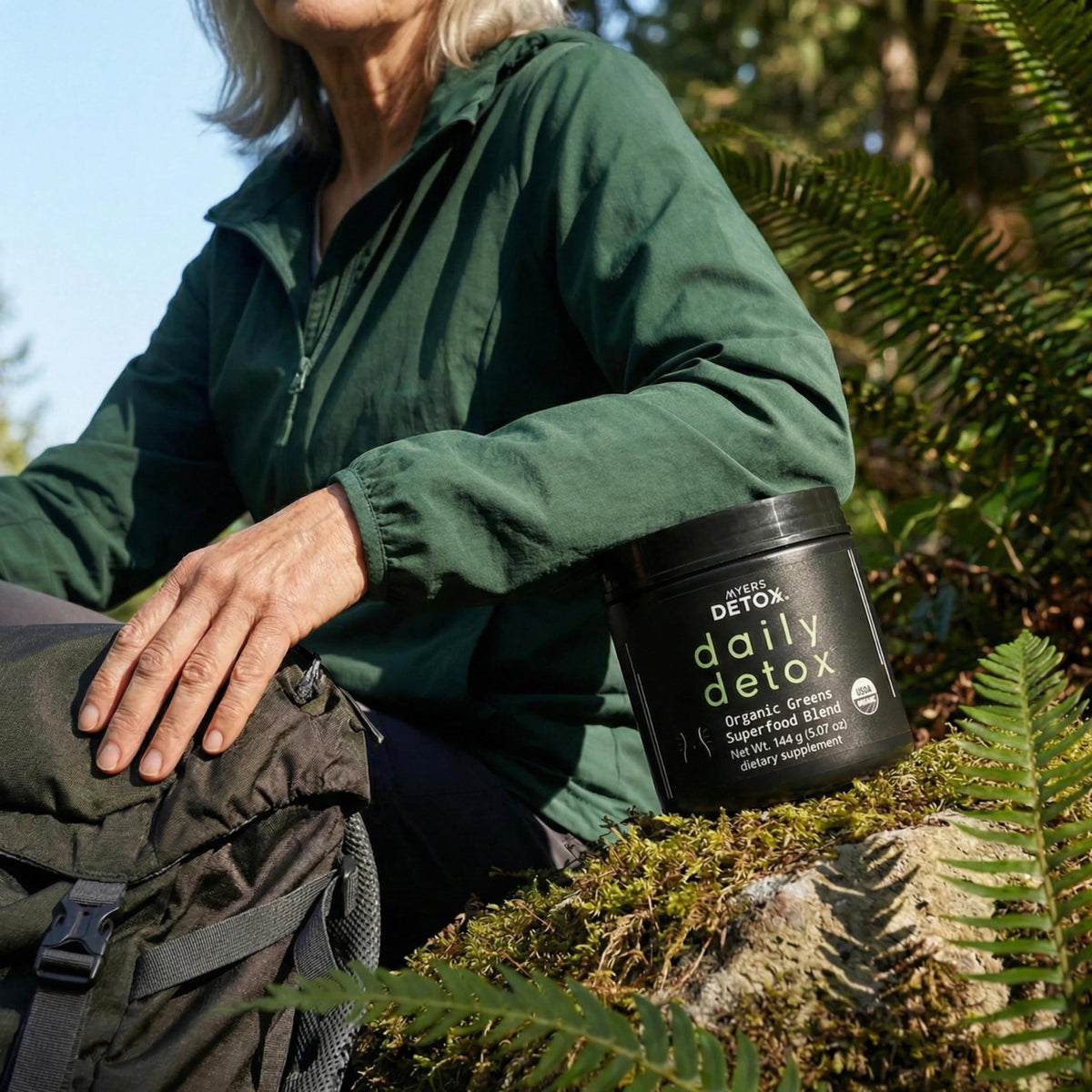 Myers Detox Daily Detox Greens Powder, Organic Superfood Supplement for Detox, Gut Health, Energy, Immune Support, Overall Wellness, Gluten Free Multivitamin Drink Mix, - FENGGESTORE20