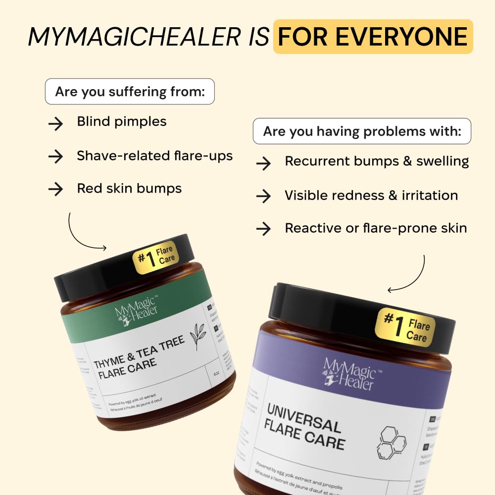 MyMagicHealer Universal Flare Care | Essential Oil Free | Baby Dermatitis, Diaper Rash, Eczema, Psoriasis, Impetigo | Wound Car - FENGGESTORE20
