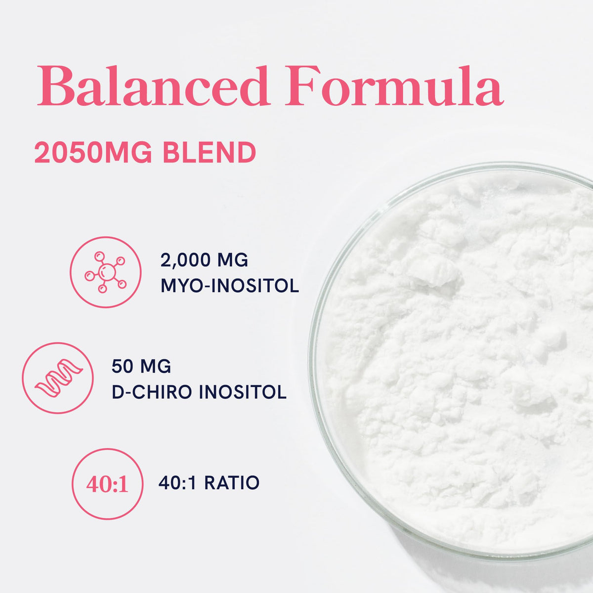 Myo-Inositol & D-Chiro Inositol for Hormone Balance for Women | Fertility, Ovarian Health & Cycle Support | Ideal 40:1 Ratio, Myoinositol 2000mg & D Chiro 50mg - FENGGESTORE20
