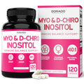 Myo-Inositol & D-Chiro Inositol Supplement For Women (120 Capsules, 2050mg Per Serving Ideal 40:1 Ratio Myo Inositol) Hormone Balance for Women - Third Party Tested - FENGGESTORE20