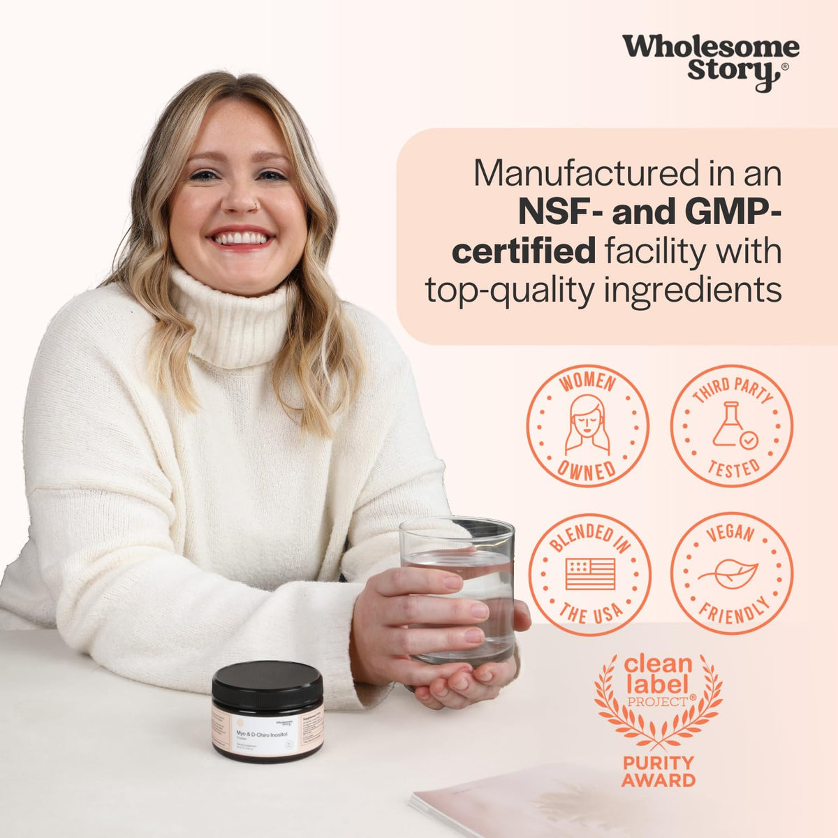 Myo-Inositol & D-Chiro Inositol Supplement Powder for Women | Hormonal Balance & Healthy Ovarian Function Support - FENGGESTORE20