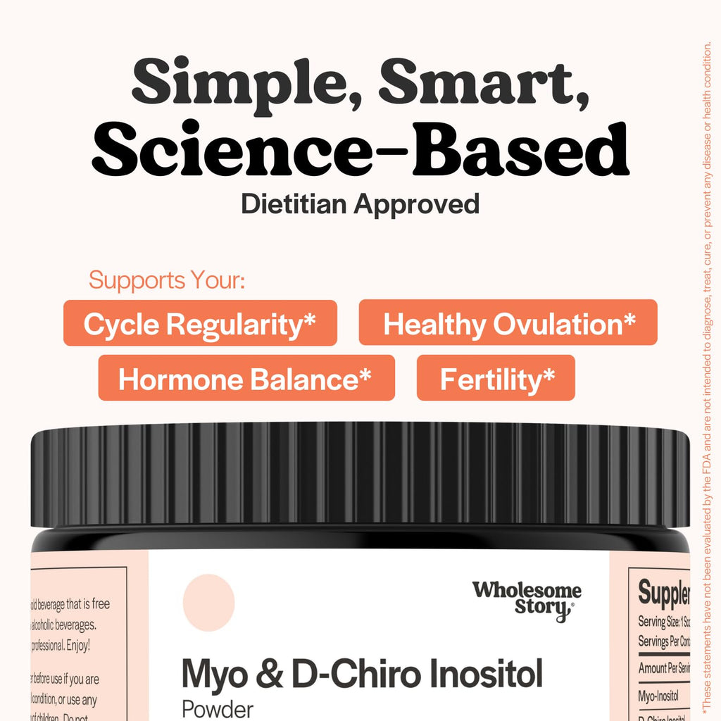 Myo-Inositol & D-Chiro Inositol Supplement Powder for Women | Hormonal Balance & Healthy Ovarian Function Support - FENGGESTORE20