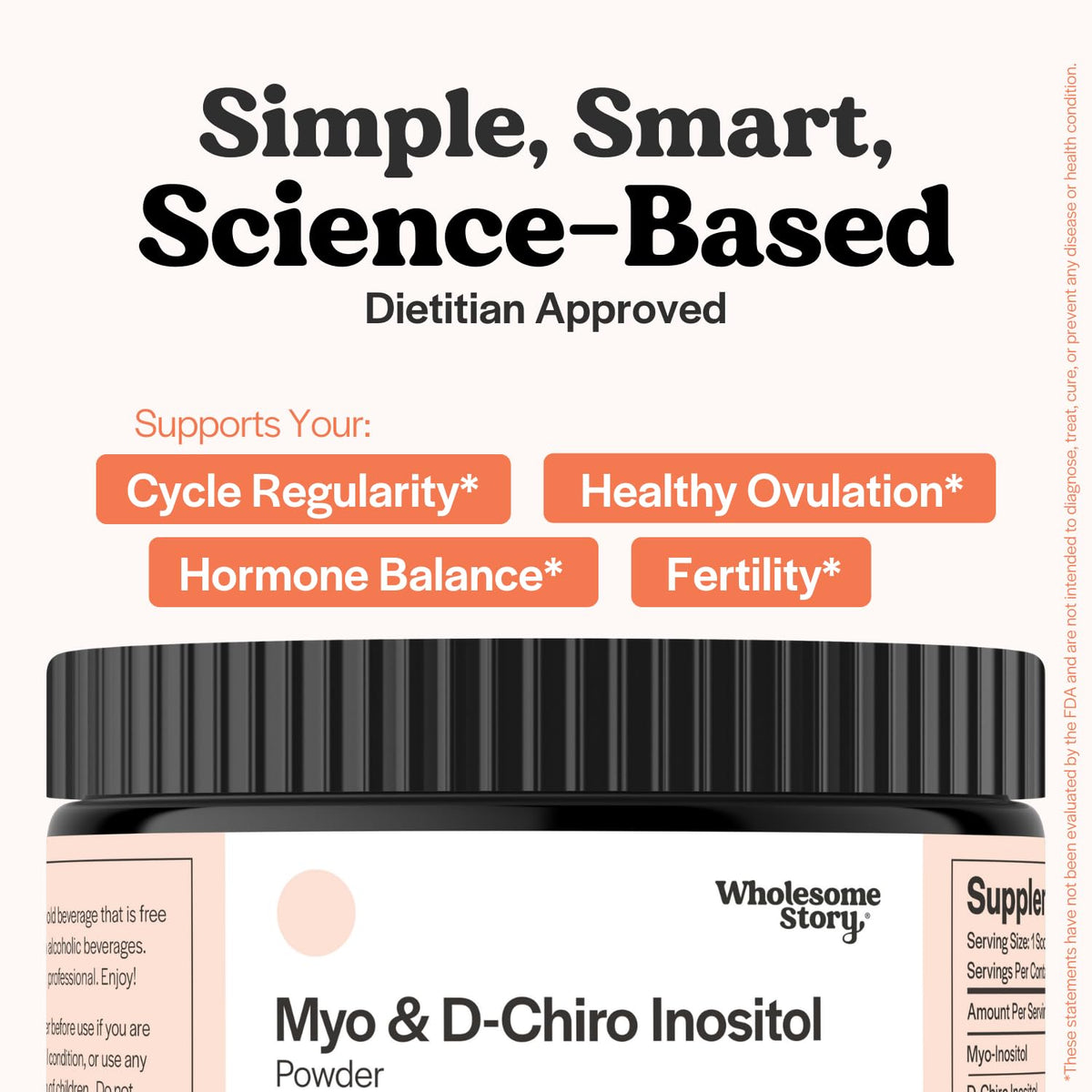 Myo-Inositol & D-Chiro Inositol Supplement Powder for Women | Hormonal Balance & Healthy Ovarian Function Support - FENGGESTORE20