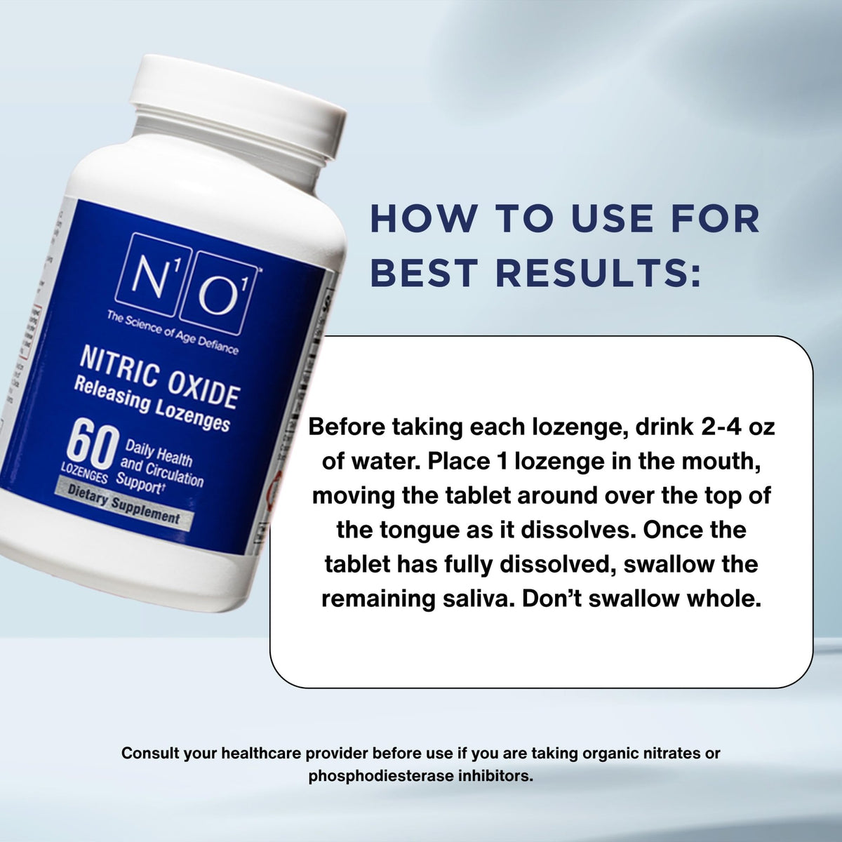N1O1 Nitric Oxide Lozenges - 60 Count - Nitric Oxide Supplement for Heart Health, Circulation, Energy, Blood Flow, Oxygenation, Healthy Blood Pressure - FENGGESTORE20