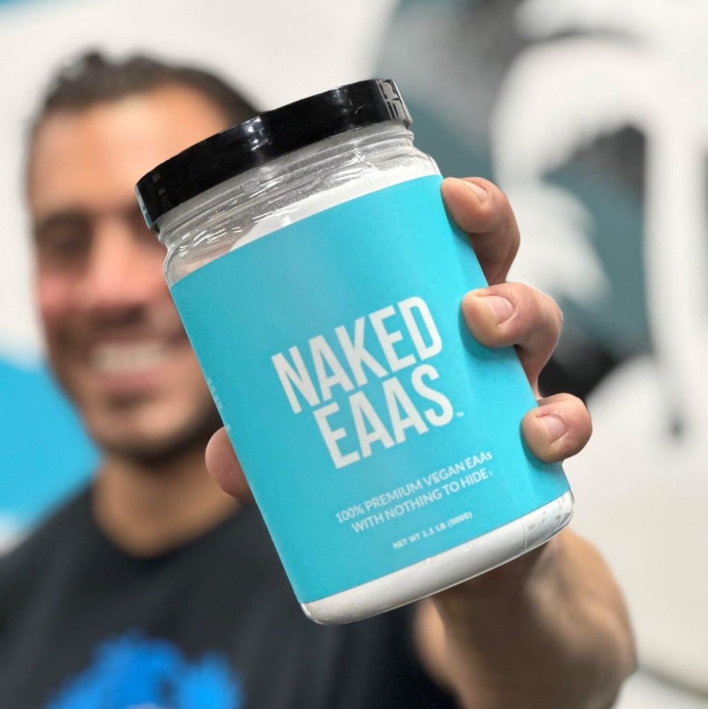 NAKED EAAs Amino Acids Powder - 50 Servings - Vegan Unflavored Essential Amino Acids 500 Grams - Instantized All Natural EAAs Powder Supplement - FENGGESTORE20