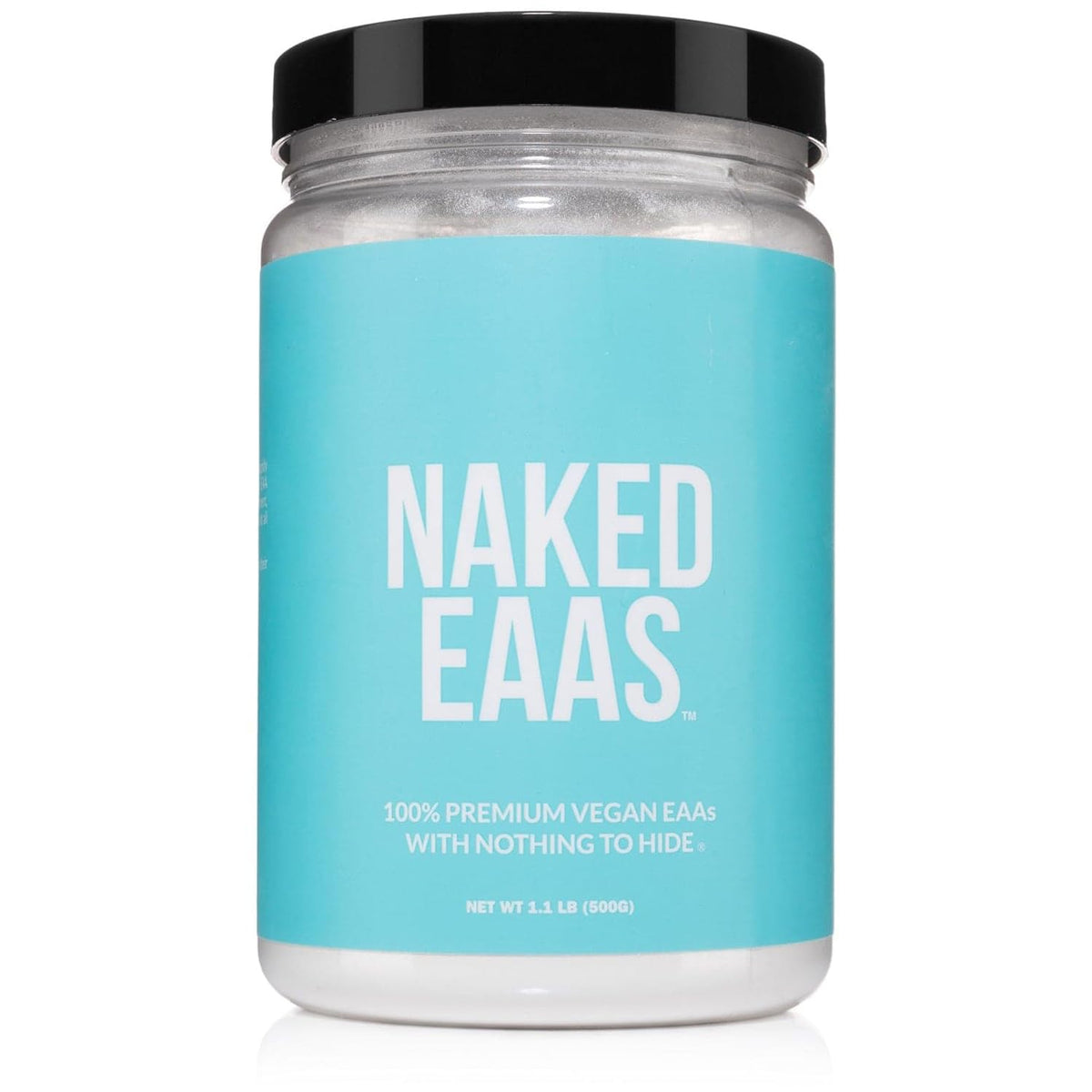 NAKED EAAs Amino Acids Powder - 50 Servings - Vegan Unflavored Essential Amino Acids 500 Grams - Instantized All Natural EAAs Powder Supplement - FENGGESTORE20